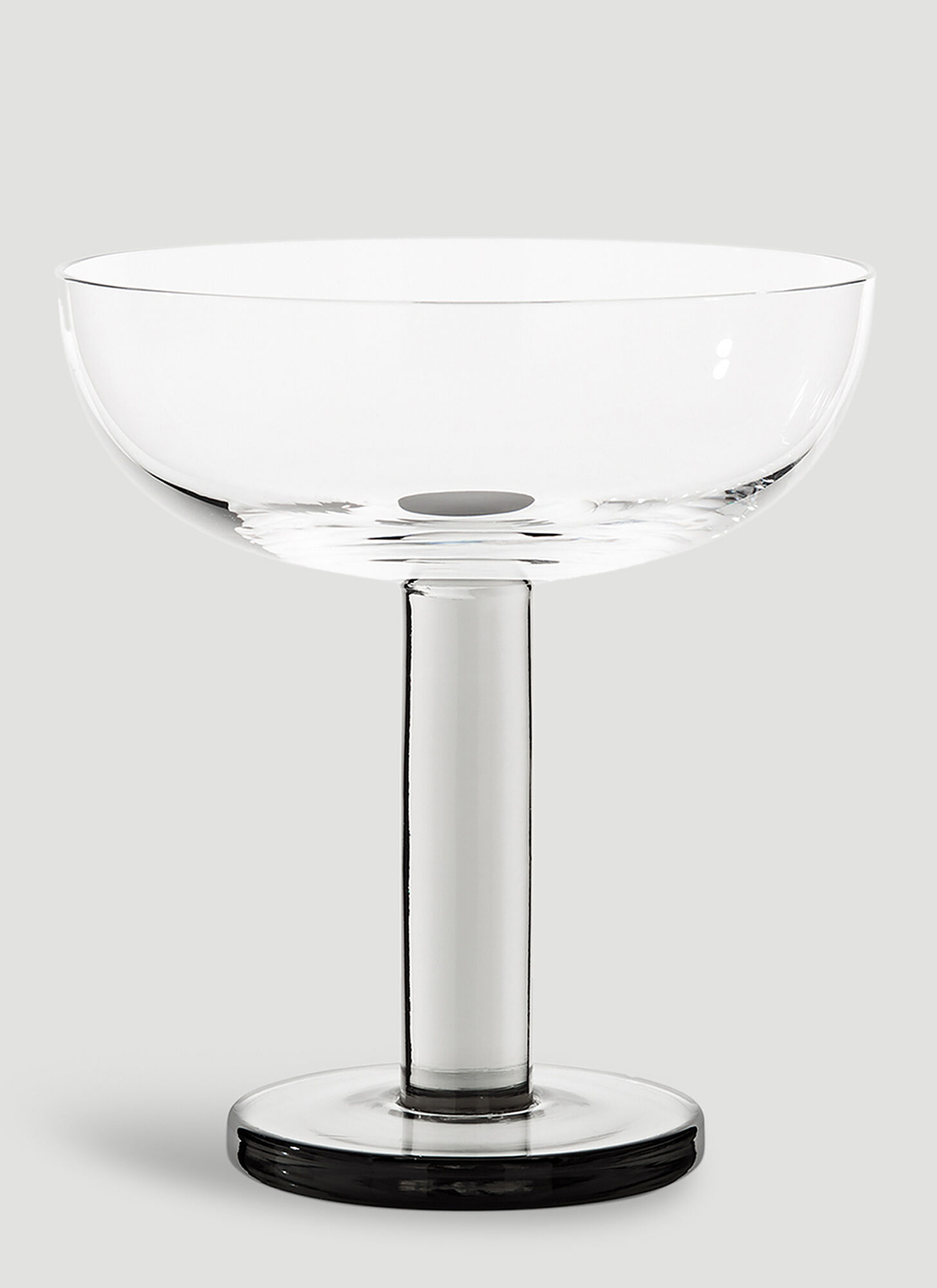Tom Dixon Set Of Two Puck Coupe Glass In Grey