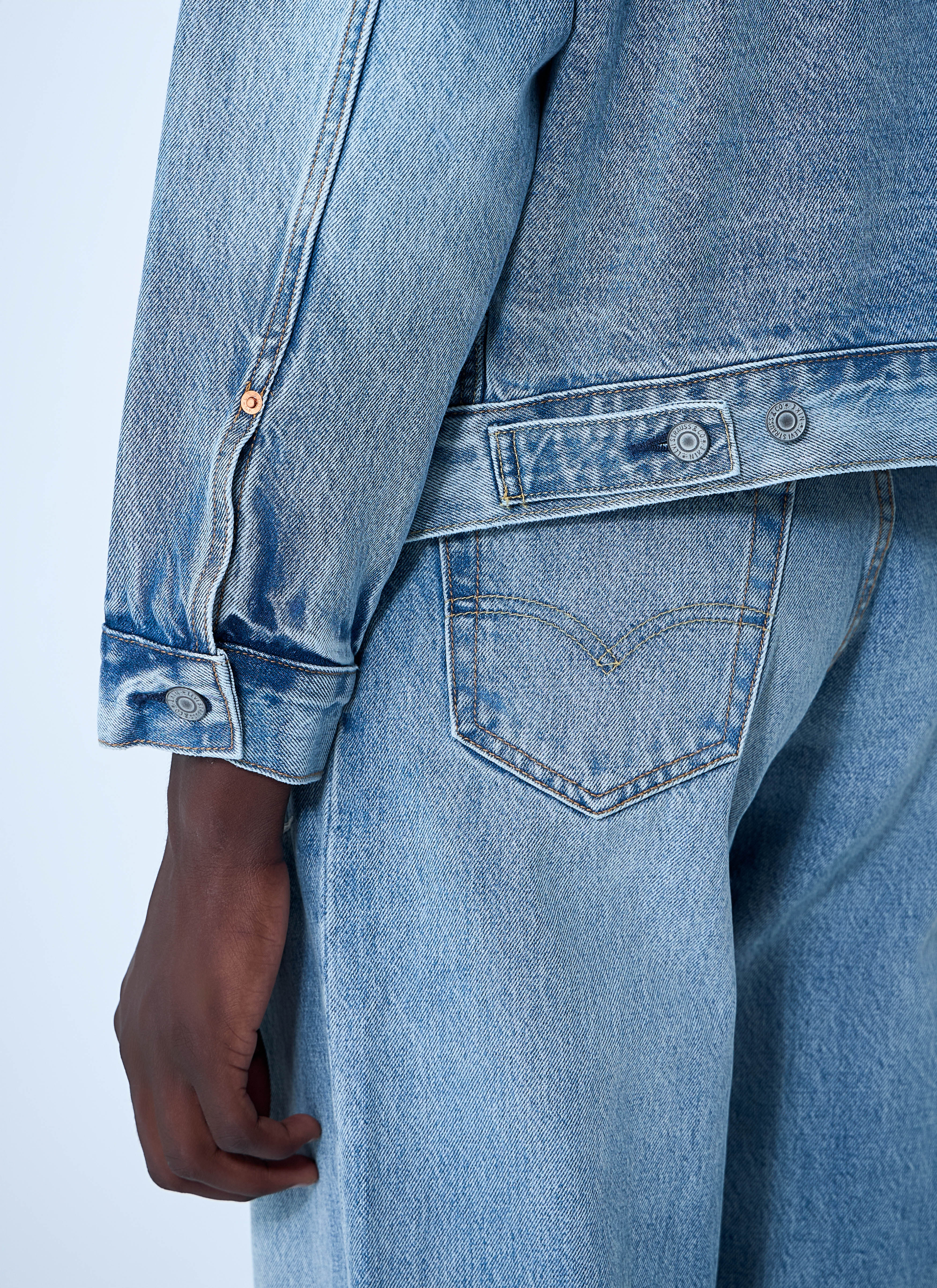 Levi's x Nike Men's' Denim Trucker Jacket in Blue | LN-CC®
