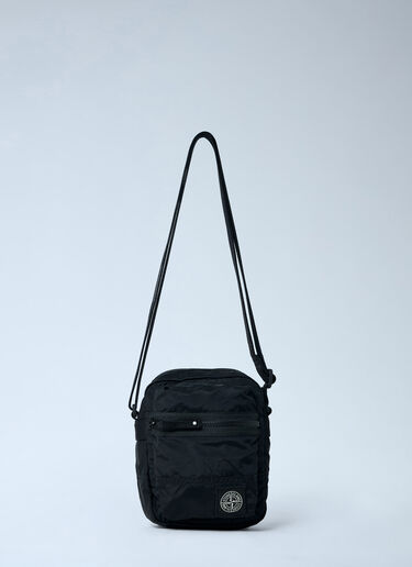 Logo Patch Crossbody Bag Stone Island Logo Patch Crossbody Bag Black sto0164026