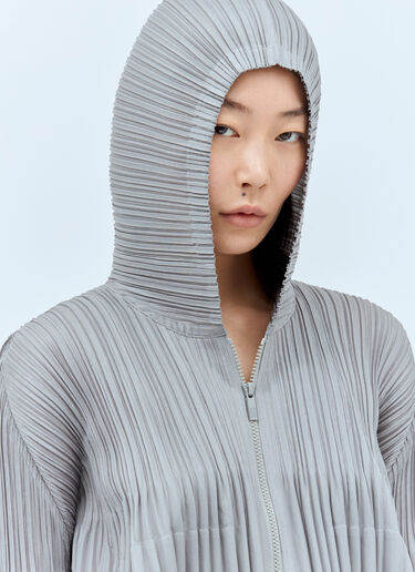 Pleats Please Issey Miyake 褶裥连帽运动衫 灰色 plp0257035