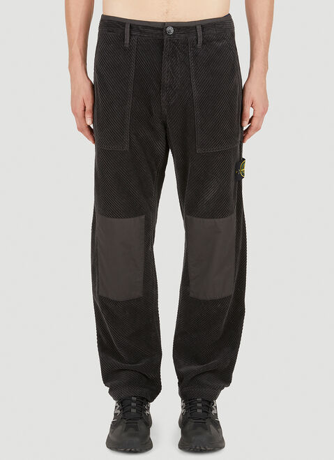 Dion Lee Compass Patch Cord Cargo Pants Black dle0349002