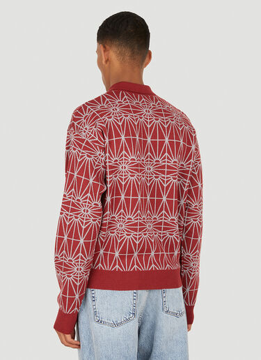Rassvet Monogram Knit Polo Shirt Red rsv0148019