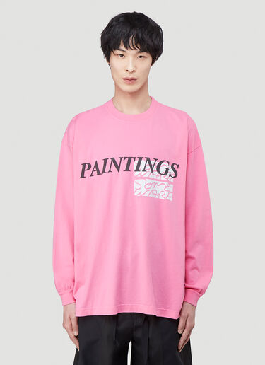 Paintings Long Sleeve T-Shirt Someware Paintings Long Sleeve T-Shirt Pink smw0140008