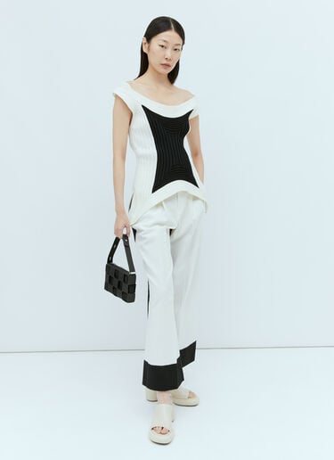 Issey Miyake Contrast Pants White ism0254001