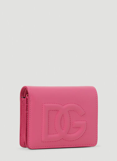 Dolce & Gabbana 压纹徽标双折钱包 粉色 dol0253030