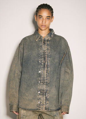 Salomon x Y/Project Hook And Eye Denim Shirt Black syp0358001