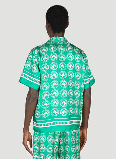 Gucci Aloha Bowling Shirt Green guc0153013