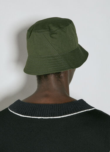 Y-3 Logo Embroidery Bucket Hat Green yyy0354021