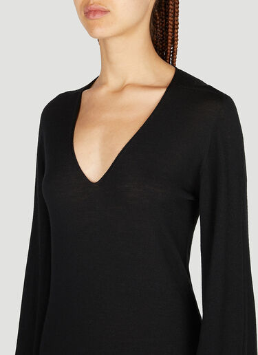 Rick Owens Toga Knit Dress Black ric0251037