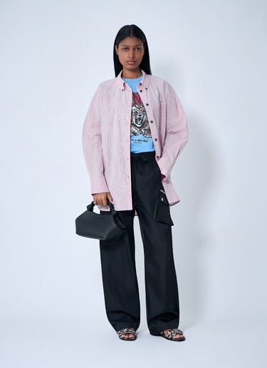 GANNI Stripe Shirt Pink gan0263010