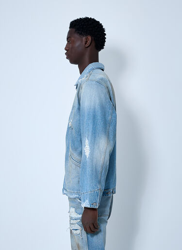 MM6 Maison Margiela Denim Distressed Jacket Blue mmm0160001