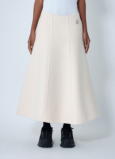 Panelled Wool-Blend Maxi Skirt Moncler + Jil Sander Panelled Wool-Blend Maxi Skirt White mjl0262003