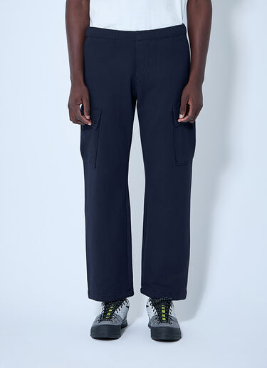 C.P. Company Diagonal Raised Fleece Cargo Pants Blue pco0159011