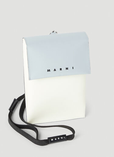 Marni Logo Phone Bag White mni0153032