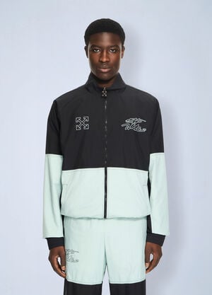 Off-White Marker Nylon Relaxed Tracktop Black ofw0164112