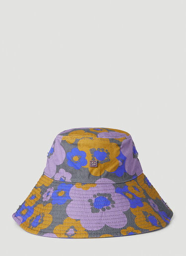 Acne Studios Floral Print Bucket Hat Purple acn0249007
