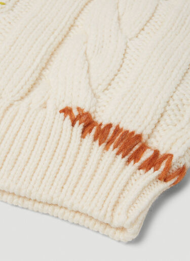 Marni Tack Stitch Balaclava Cream mni0150011