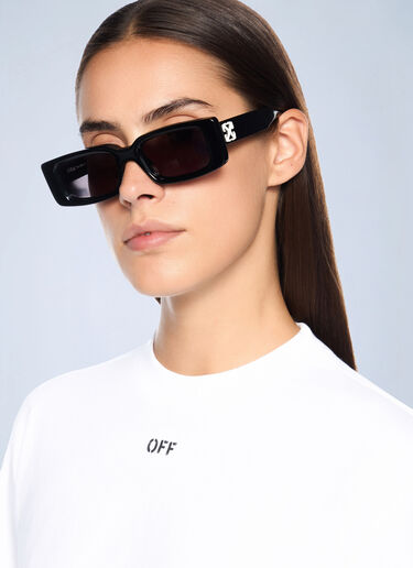 Embroidered Flowers Boxy Logo T-Shirt Off-White Embroidered Flowers Boxy Logo T-Shirt White ofw0262040