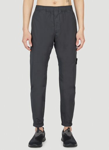 Stone Island 컴퍼스 패치 팬츠 블랙 sto0152034