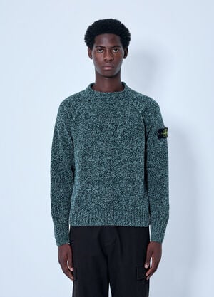 Stone Island Knitted Crewneck Sweater Green sto0165062