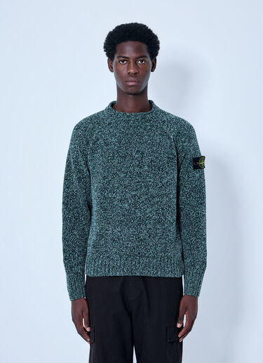 LN-CC® - Stone Island: Knitted Crewneck Sweater - Green Stone Island Knitted Crewneck Sweater Green sto0165062