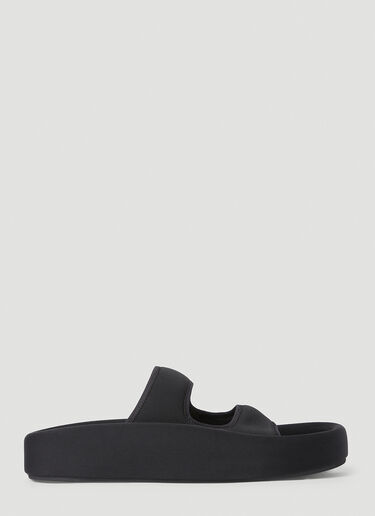 MM6 Maison Margiela Twin Strap Slides Black mmm0152010