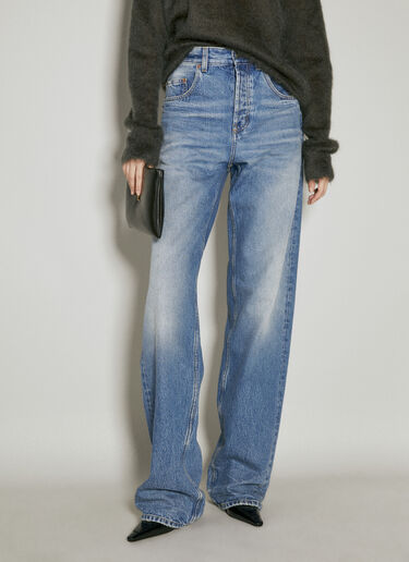 Saint Laurent Long Extreme Baggy Jeans Blue sla0254039