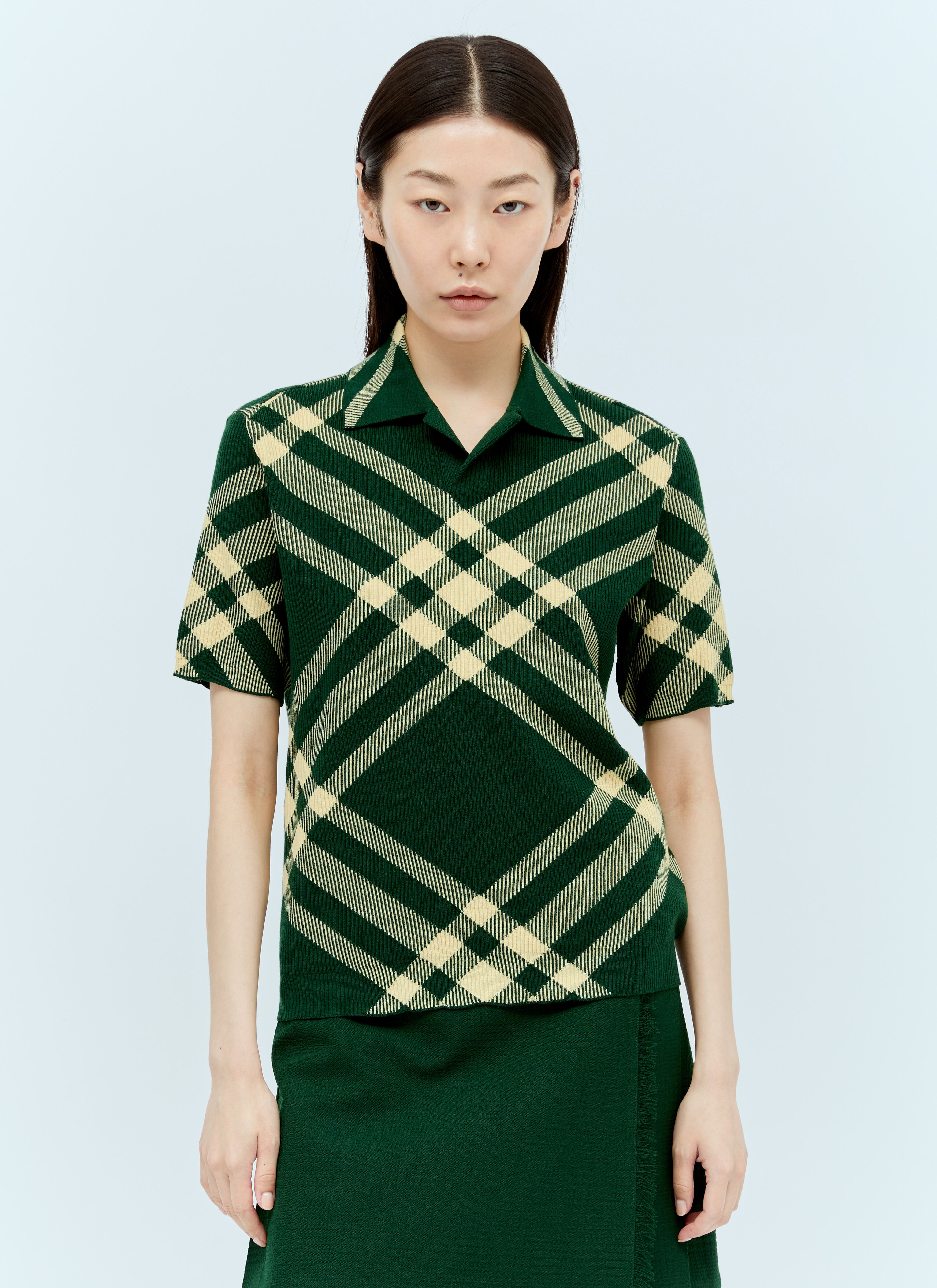 Jean Paul Gaultier 格纹 Polo 衫 绿色 jpg0256007
