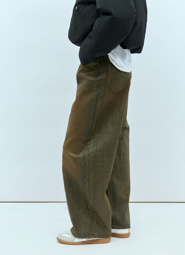 Acne Studios 슈퍼 배기 핏 진  그린 acn0354001