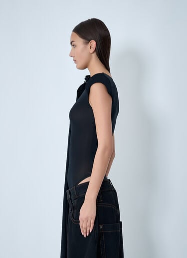 Draped Bodysuit VAQUERA Draped Bodysuit Black vaq0262006