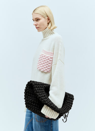 Large Popcorn Basket Shoulder Bag JW Anderson Large Popcorn Basket Shoulder Bag Black jwa0255019