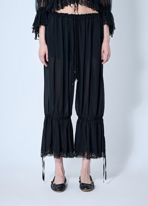 Chloé Fluid Crop Pants Black chl0260012
