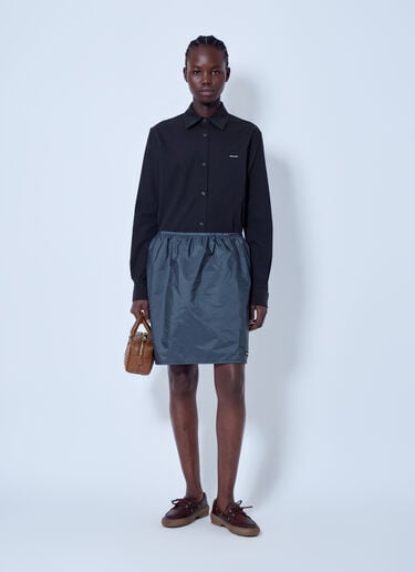 LN-CC® - Miu Miu: Stretch Poplin Shirt - Black Miu Miu Stretch Poplin Shirt Black miu0266055