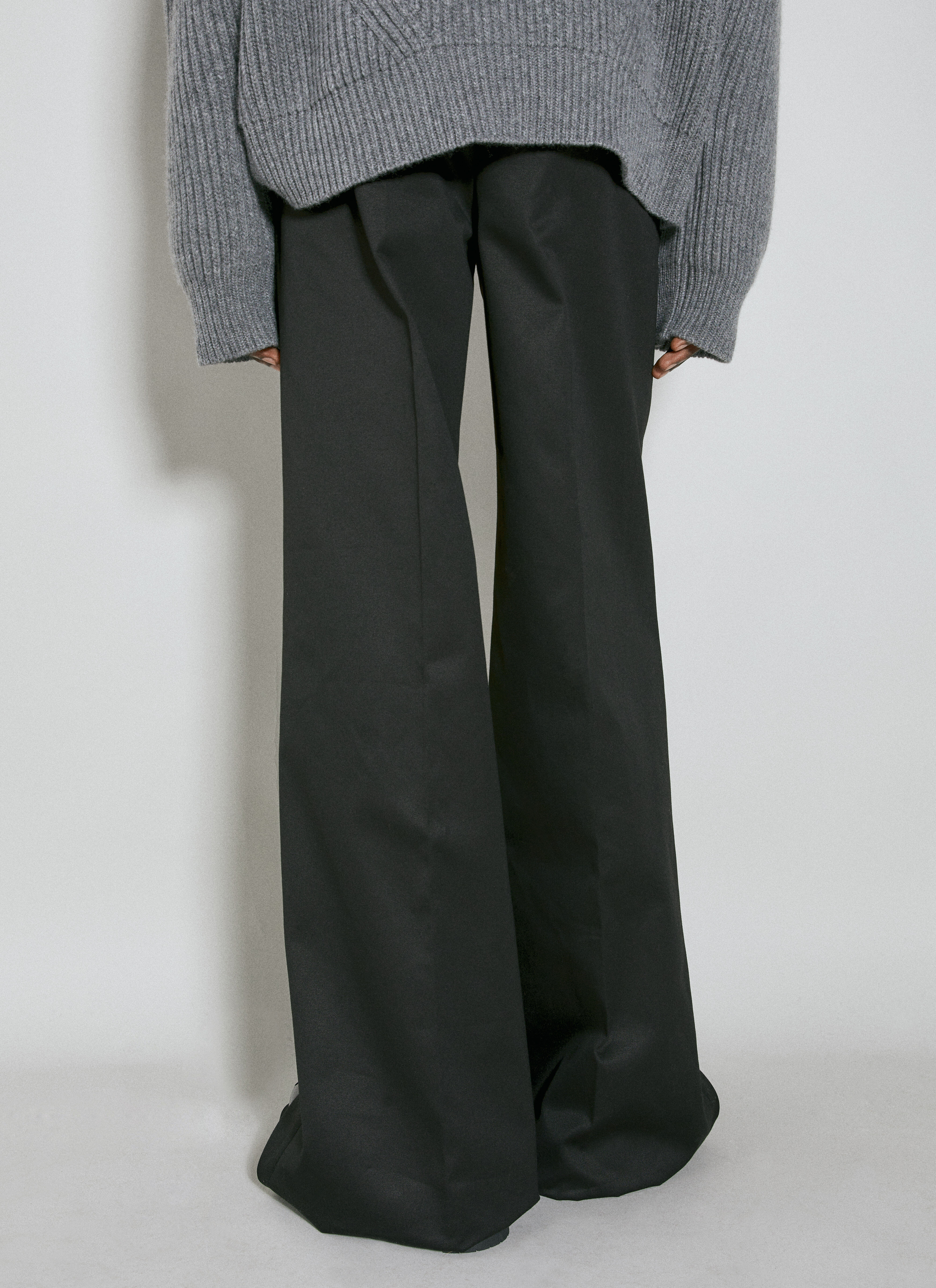 Ann Demeulemeester Achaz Wide Leg Pants Grey ann0154011