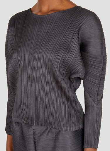 Pleats Please Issey Miyake 褶裥长袖上衣 黑色 plp0251011