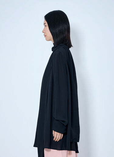 Toteme Draped Scarf Blouse Black tot0265008