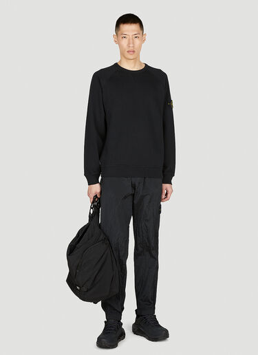 Stone Island 컴퍼스 패치 스웨트셔츠 블랙 sto0152053