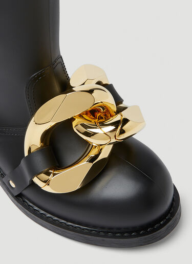 JW Anderson Chain Rubber Boots Black jwa0249011