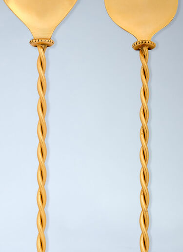 Torchon Salad Server Set Bitossi Home Torchon Salad Server Set Gold wps0692155