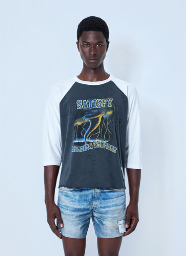 LN-CC® - Satisfy: MothTech Baseball T-Shirt - Grey Satisfy MothTech Baseball T-Shirt Grey sat0164012