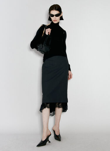 Balenciaga Lingerie Skirt Grey bal0256013