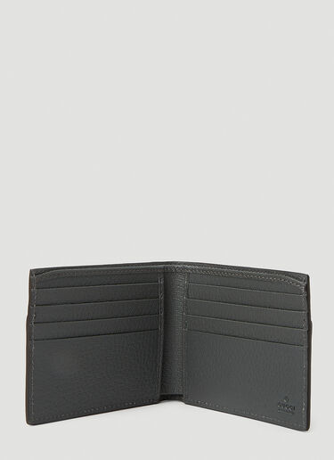 Gucci Logo Cut Out Bifold Wallet Dark Grey guc0152140
