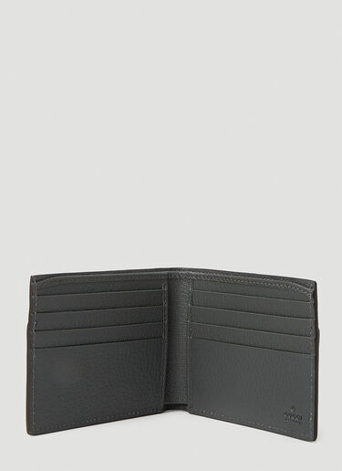 Gucci 로고 컷아웃 바이폴드 지갑 다크 그레이 guc0152140