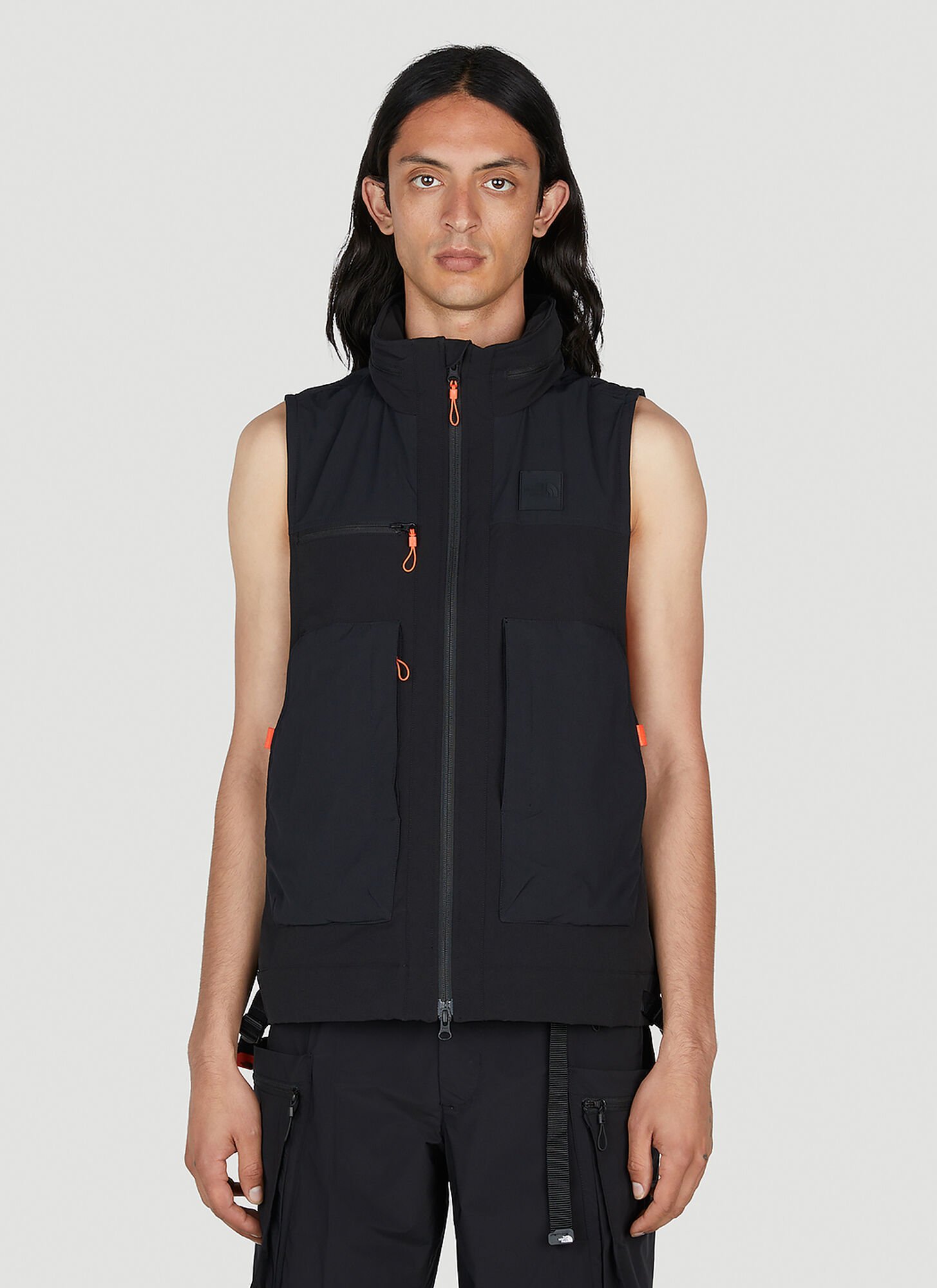 The North Face Hooded Gilet Jacket In Black