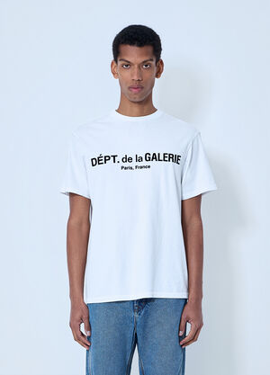 Gallery Dept. Cotton Jersey Logo T-Shirt White gdp0163007