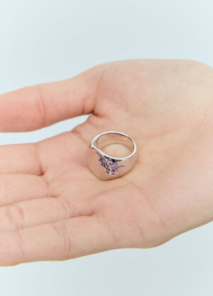 Bleue Burnham Oval Molecule Ring Silver bbm0354008