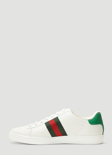 Gucci Embroidered Ace Sneakers White guc0241085