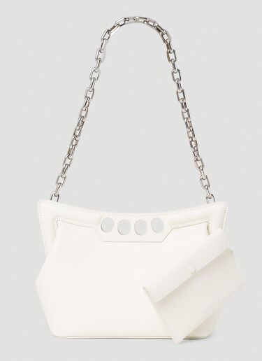 Alexander McQueen Small Peak Shoulder Bag White amq0252002