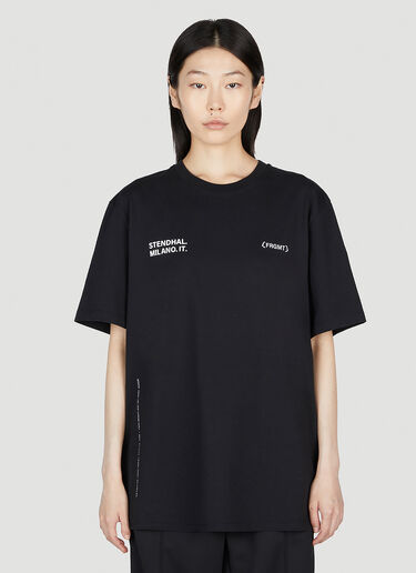 7 Moncler Fragment Logo T-Shirt Black mfr0354005