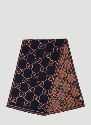 Gucci GG Scarf Navy guc0152119